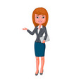 Business woman presenting Business woman presenting vector image