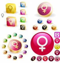 Female symbol vector image