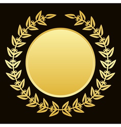 Gold laurels vector image