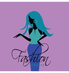 Beautiful woman vector image