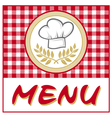 Restaurant menu design vector image