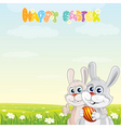 Bunny friends vector image