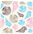 Seashells Pattern Background vector image