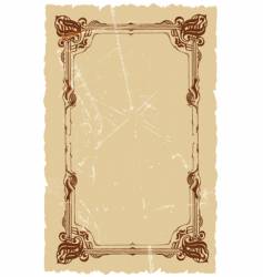 Vintage floral background vector image