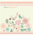 Floral background vector image