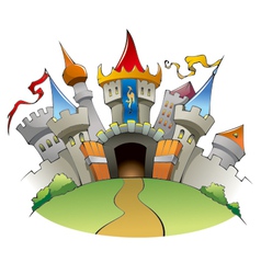 Medieval castle vector image