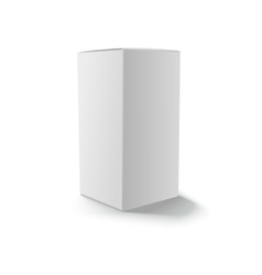 Blank gray box isolated vector image