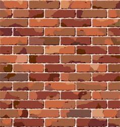 Old brick wall seamless pattern vector image