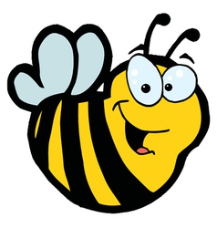 Smiling Bee vector image