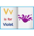 Vocabulary learning sheet vector image