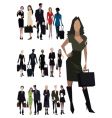Angular people vector image