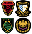 Emblem royal badge shield vector image