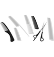 Hairdressing scissors vector image