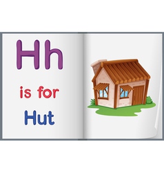 Vocabulary learning sheet vector image