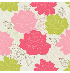 Seamless rose vector image