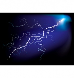 Lightning strike vector image