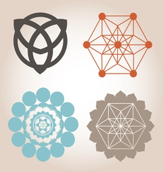 Geometrical designs vector image