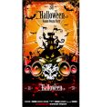 Halloween party disco flyer vector image