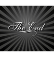 Movie ending vector image