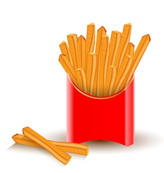 French fries vector image