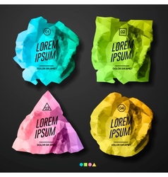 Speech bubble colorful template design Speech bubble colorful template design vector image