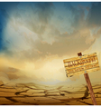 Desert landscape background vector image