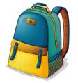 A colorful back pack vector image