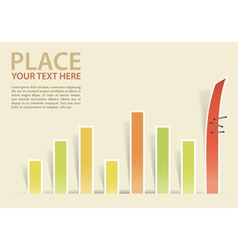 Conceptual business charts vector image