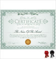 Detailed certificate vector image