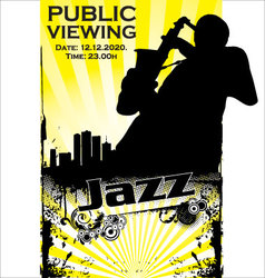 Jazz poster vector image