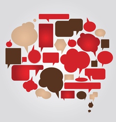 Dialog bubbles set vector image