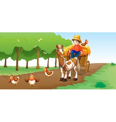 A farmer vector image