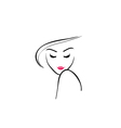 Abstract lady vector image
