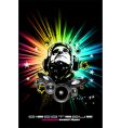 Alternative discotheque Dj music flyer vector image
