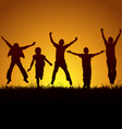 Joy of victory vector image