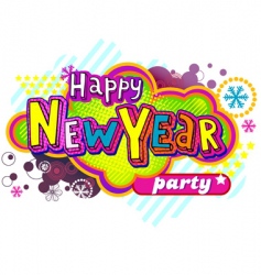 New year party vector image