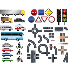 Highway code template vector image