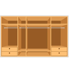 Wardrobe room vector image