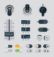 UI dials set vector image