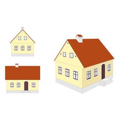 Countryside houses vector image