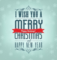 Christmas Greeting vector image