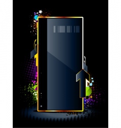 Splash glossy banner vector image