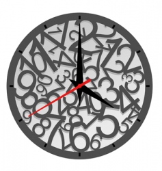 Clock icon vector image