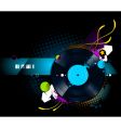 Vinyl disc graffiti vector image