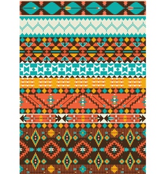 Seamless navajo geometric pattern vector image