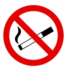 No smoking sign vector image