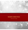 Christmas silver background vector image