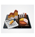 Chart and table editor icon vector image