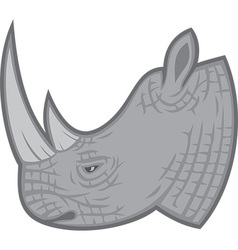 Rhino head vector image