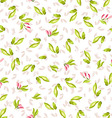 Seamless Pattern with little pink flowers vector image
